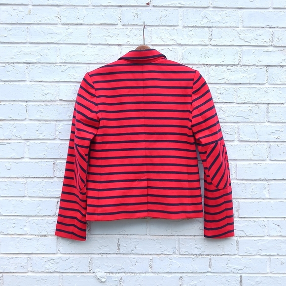 Gap Ponte Stripe Academy Blazer Size 2 - Picture 8 of 9